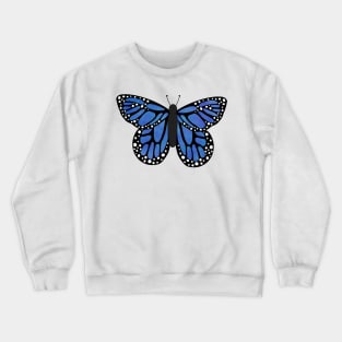 Purple blue butterfly Crewneck Sweatshirt